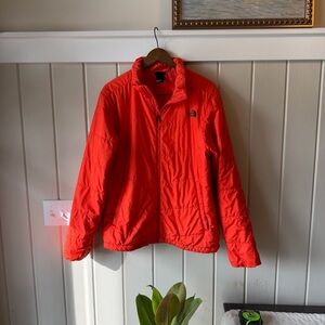 Men’s The North Face Bright Orange Down Jacket, Size Medium